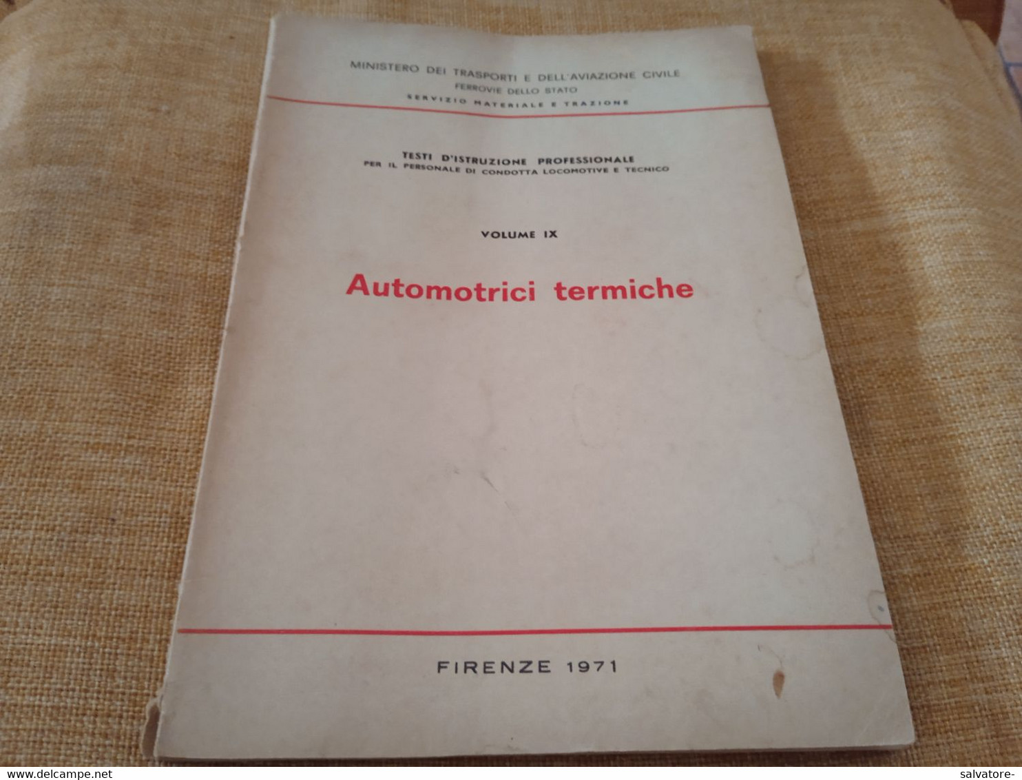 F.S. AUTOMOTRICI TERMICHE 1971 - Wiskunde En Natuurkunde