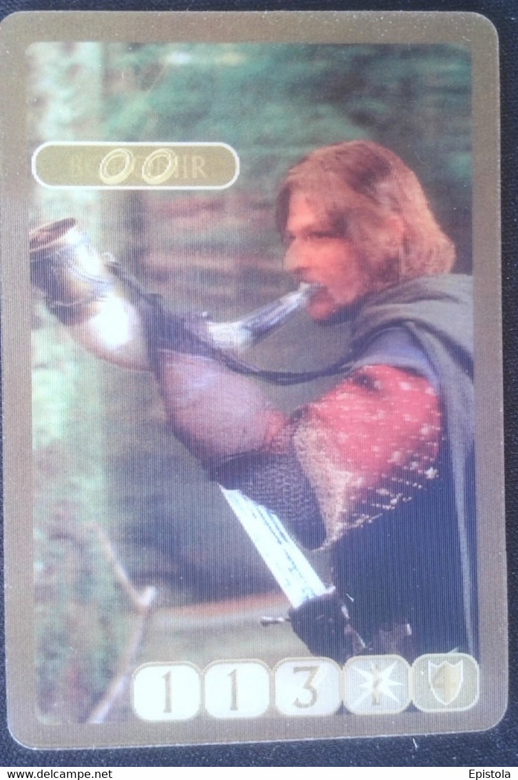 ► BOROMIR Lord Of The Rings (3D German Trading Card) Le Seigneur Des Anneaux Version Allemagne En Relief  Kellog's - Il Signore Degli Anelli