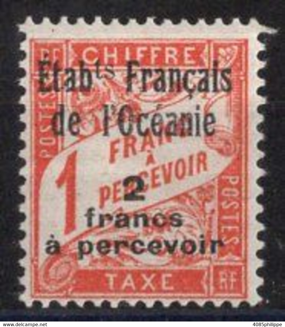 Océanie Timbre-Taxe N°8** Neuf Sans Charnière TB Cote 7€50 - Postage Due