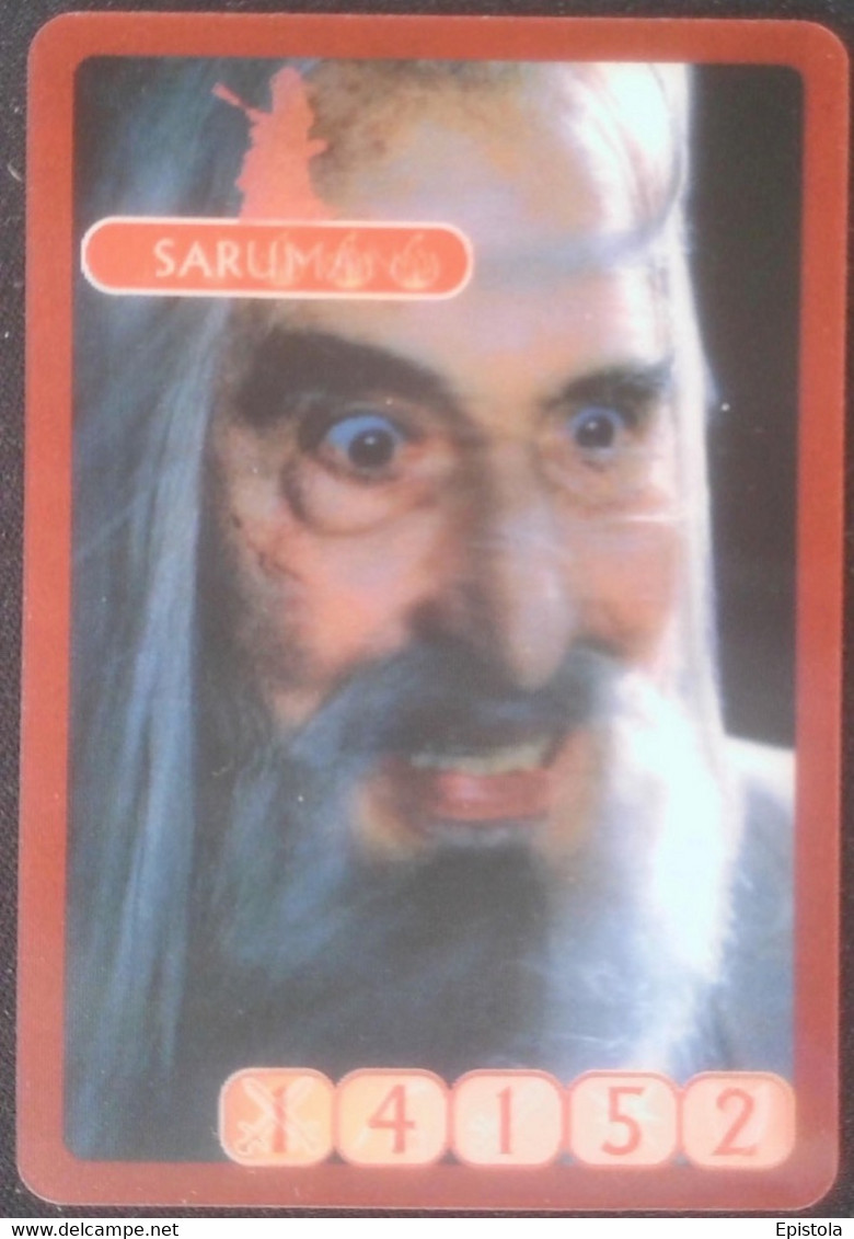 ► SARUMAN  Lord Of The Rings (3D German Trading Card) Le Seigneur Des Anneaux Version Allemagne En Relief  Kellog's - Herr Der Ringe