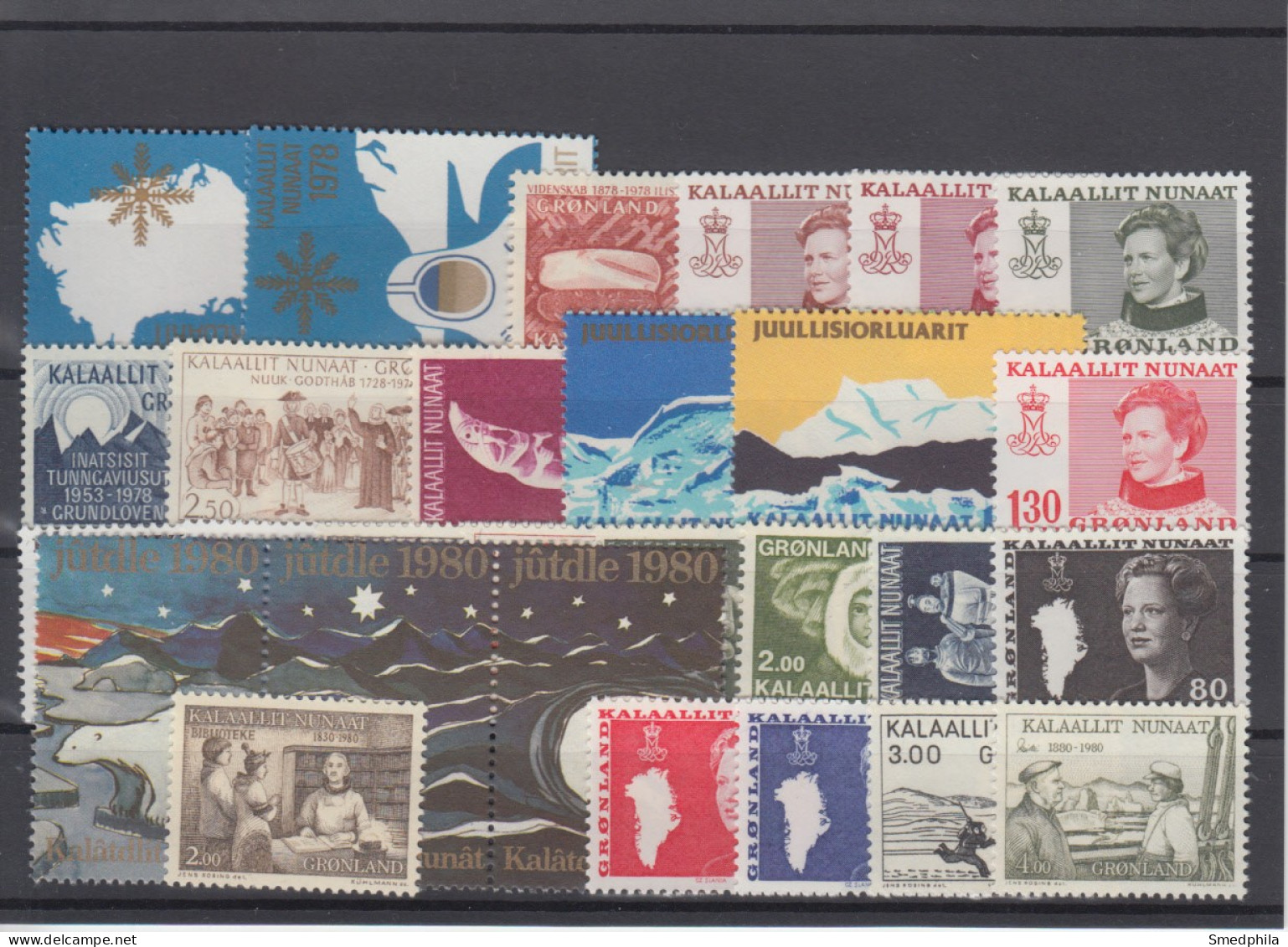 Greenland 1978 1979 1980 - Full Years MNH ** - Années Complètes