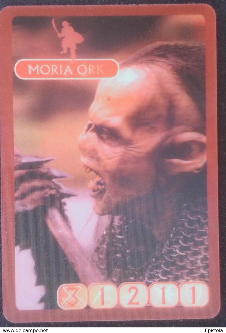 ► MORIA ORK  Lord Of The Rings (3D German Trading Card) Le Seigneur Des Anneaux Version Allemagne En Relief  Kellog's - El Señor De Los Anillos