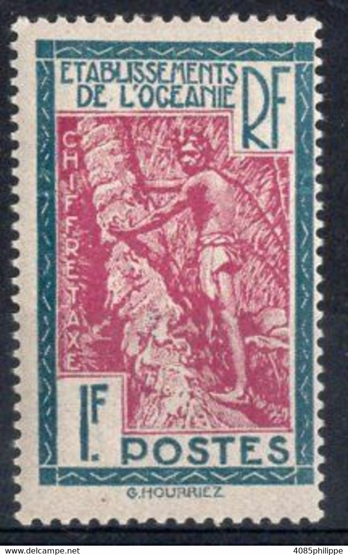 Océanie Timbre-Taxe N°15** Neuf Sans Charnière TB Cote 6€00 - Postage Due