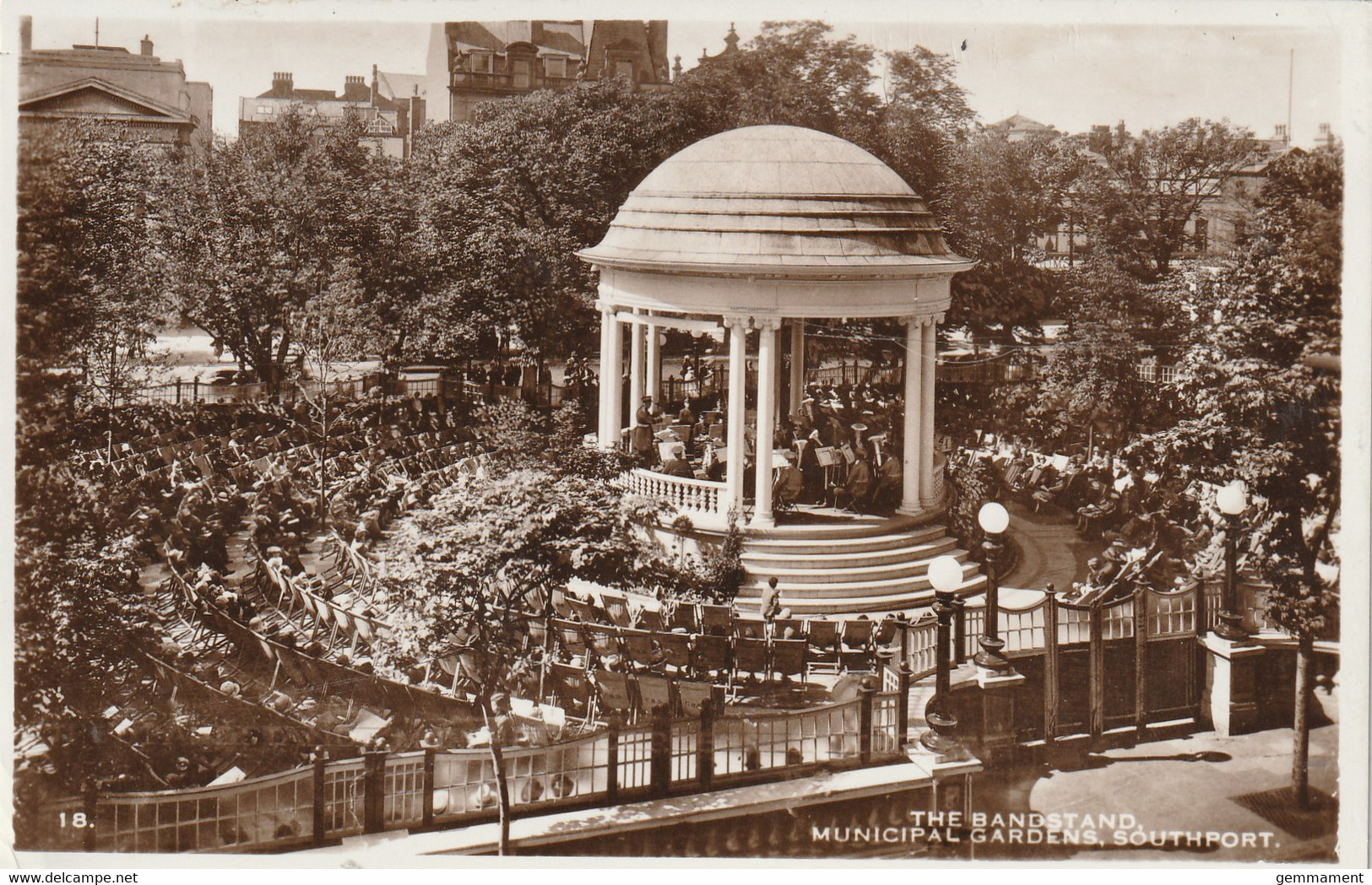 SOUTHPORT -THE BANDSDTAND, MUNICIPAL GARDENS - Southport