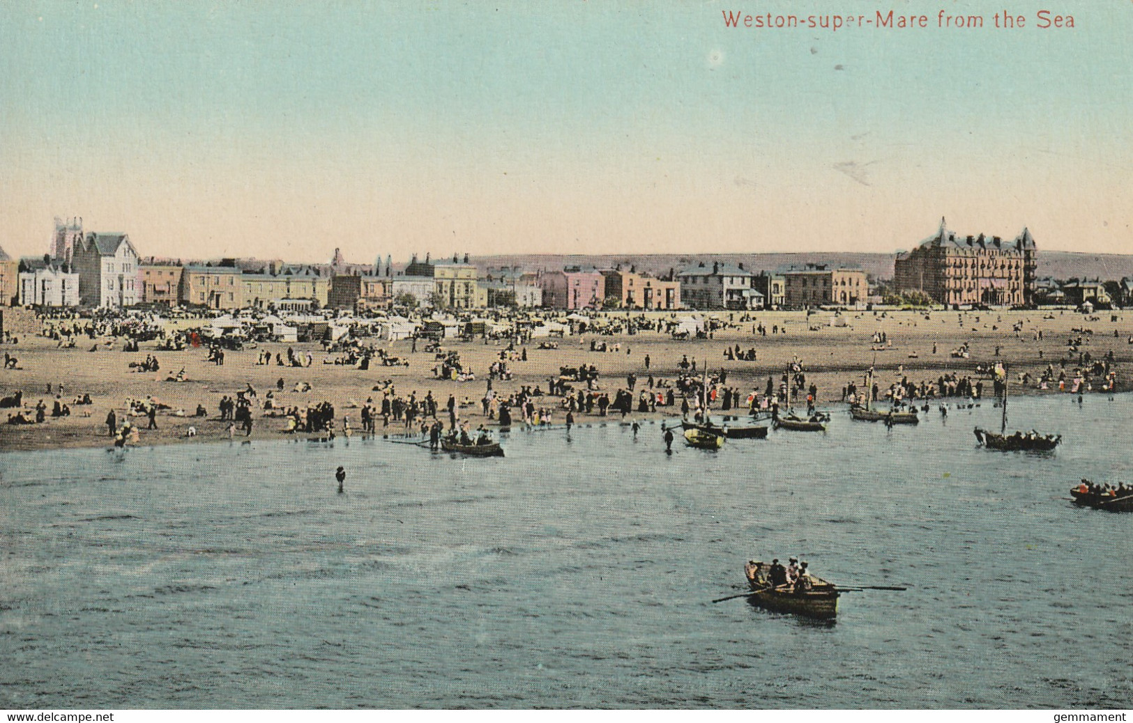 WESTON SUPER MARE  FROM THE SEA - Weston-Super-Mare