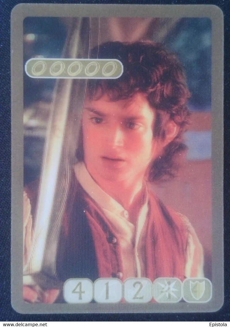 ► FRODON FRODO Lord Of The Rings (3D German Trading Card) Le Seigneur Des Anneaux Version Allemagne En Relief  Kellog's - Herr Der Ringe