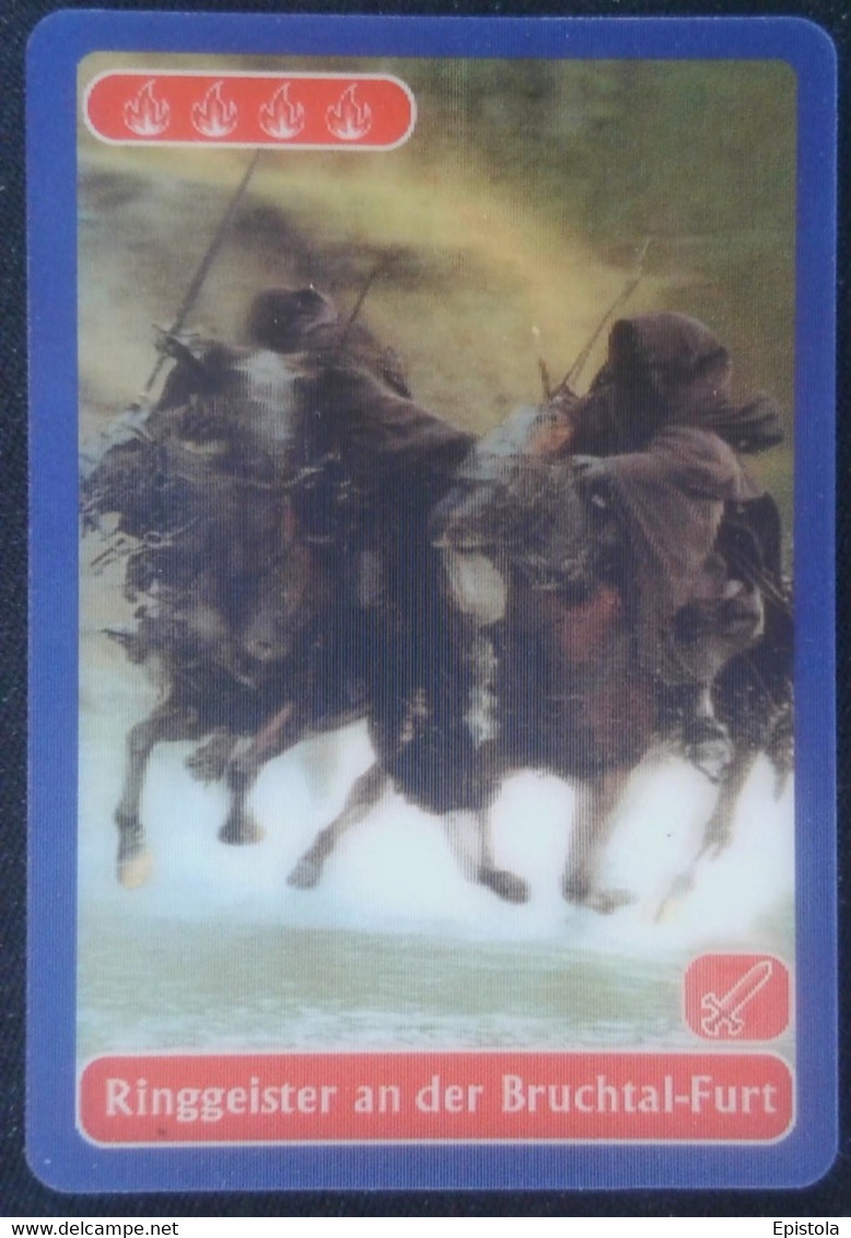► RINGGEISTER Lord Of The Rings (3D German Trading Card) Le Seigneur Des Anneaux Version Allemagne En Relief  Kellog's - Lord Of The Rings
