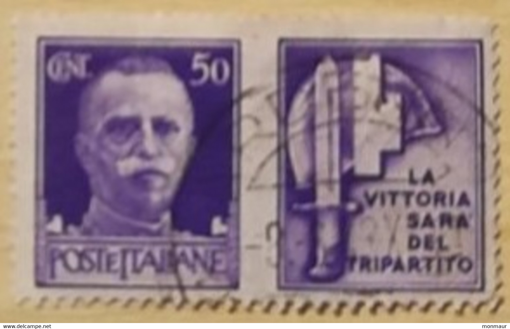 ITALIA  REGNO 1942 PROPAGANDA MILITARE  CENT. 50 - Libyen