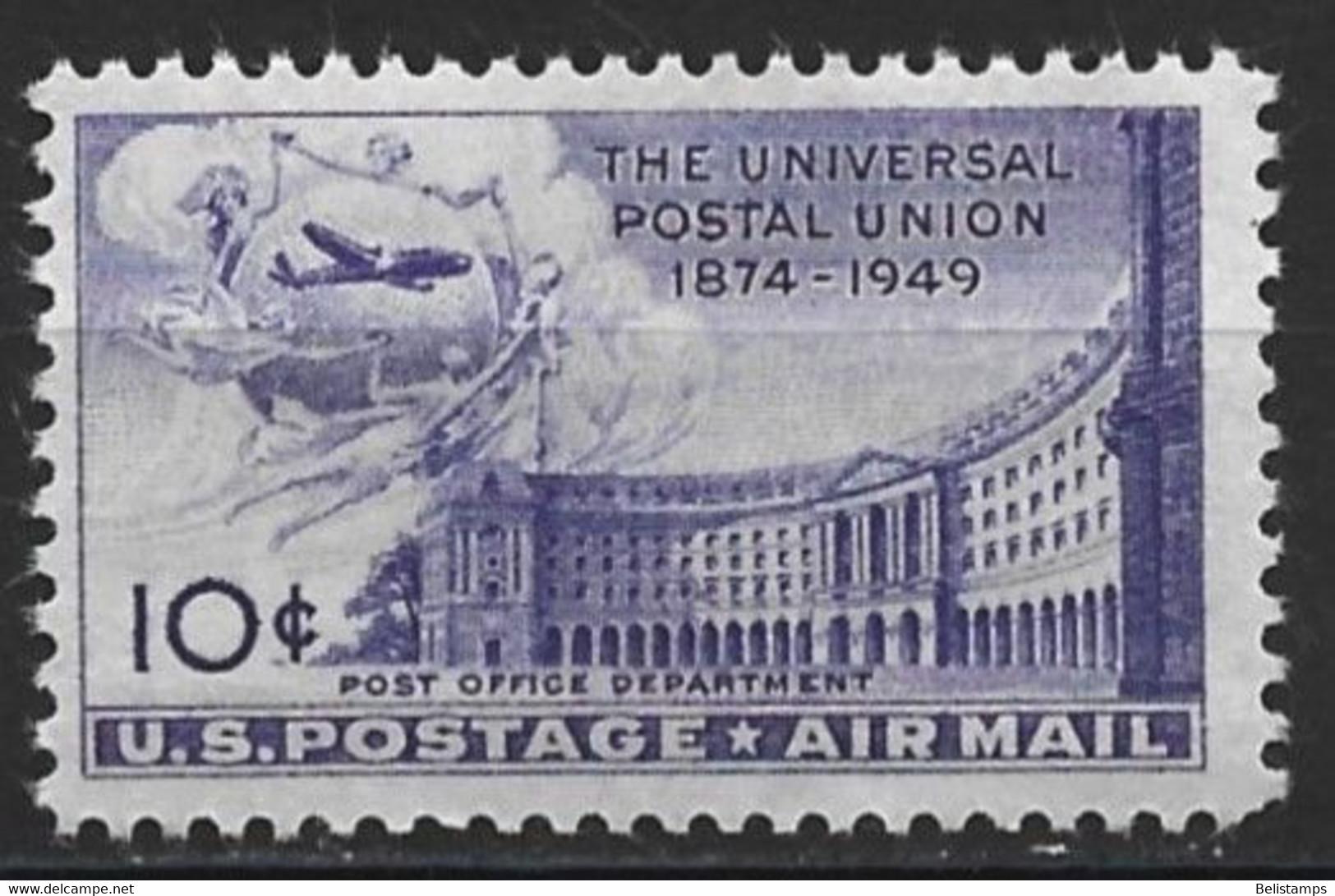 United States 1949. Scott #C42 (MH) UPU Post Office Department Building  *Complete Issue* - 2b. 1941-1960 Neufs