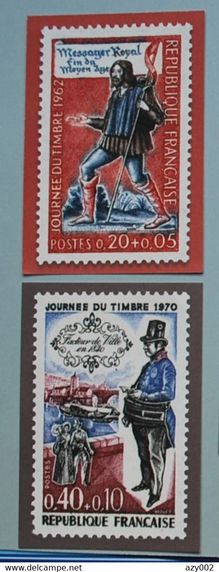 France - Lot 6 Entiers Postaux Journées Du Timbres - Thèmes : Distributions Du Courrier Et Facteurs Ruraux - Verzamelingen En Reeksen: PAP