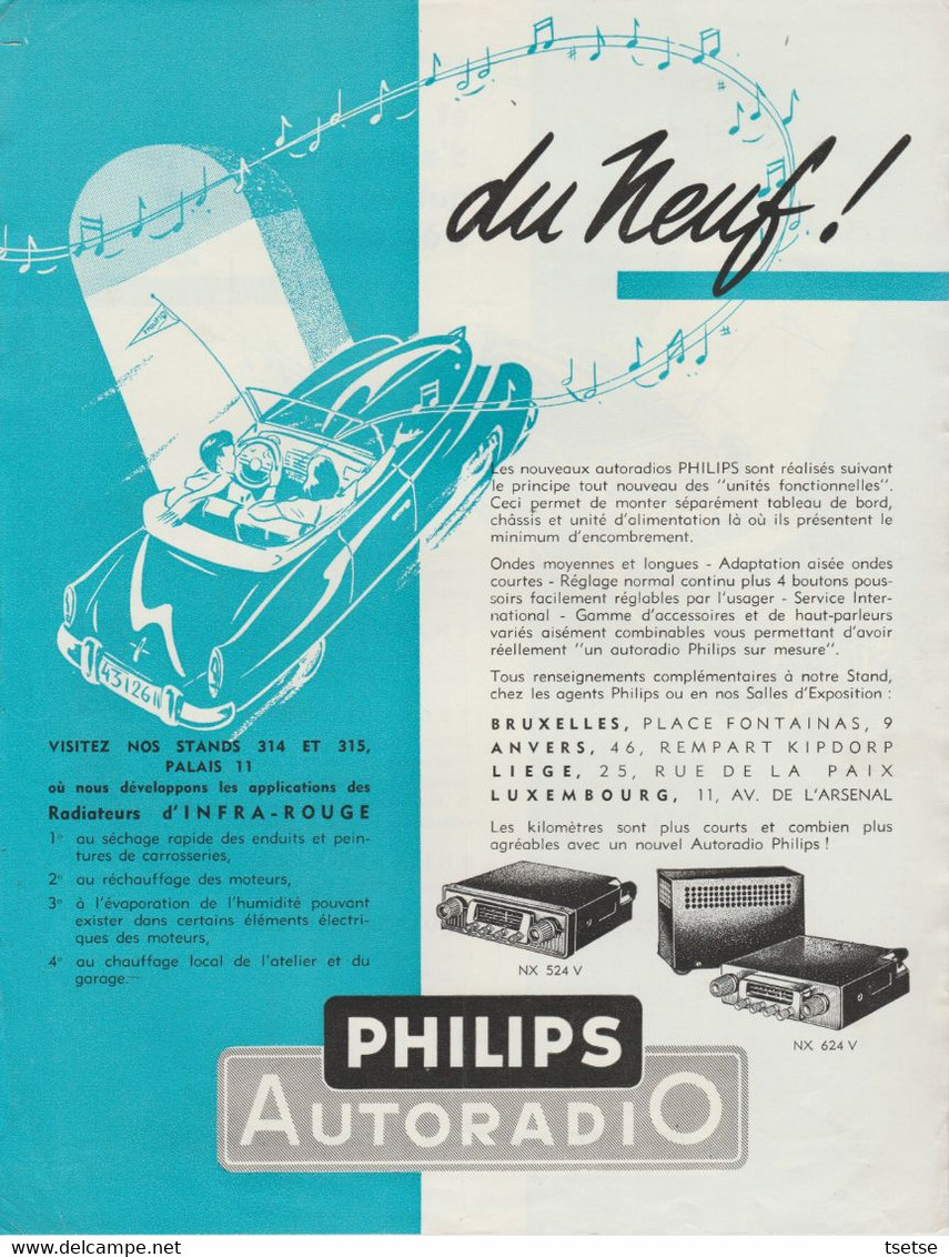 Publicité Automobile / Années 50 - Autoradio Et Accessoires Philips - Janvier 1953 - Pubblicitari