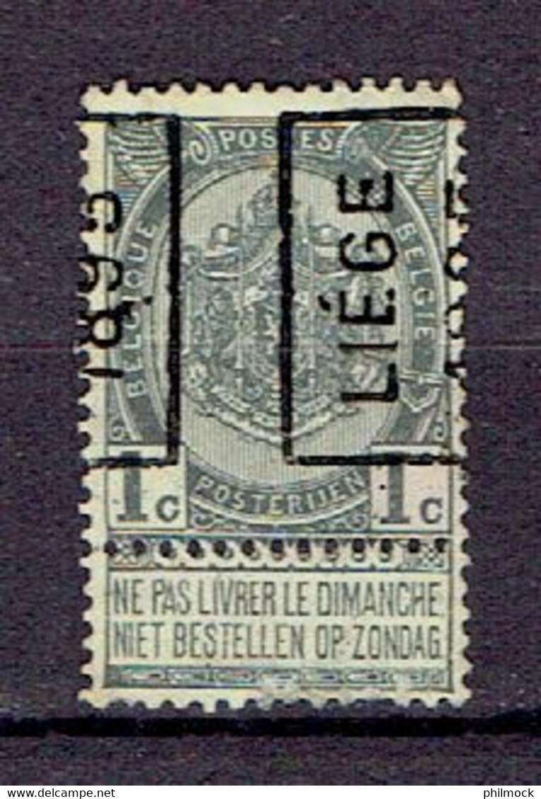 Préo - Voorgestempelde Postzegels 24A Liège 1895 Timbre N°53 - Roller Precancels 1894-99