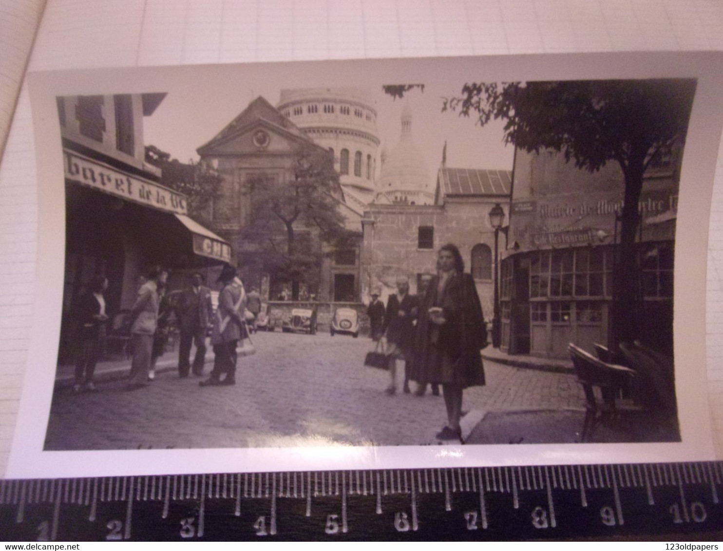 ♥️  PHOTO AMATEUR PARIS MONTMARTRE PLACE DU TERTRE SEPTEMBRE 1946 - Andere & Zonder Classificatie