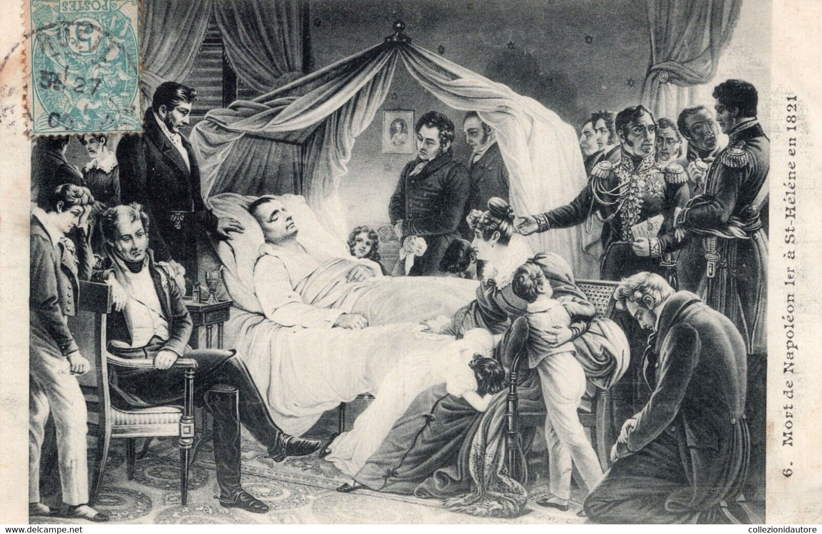 NAPOLÉON - ST-HELENE - MORT DE NAPOLEONE BONAPARTE EN 1821 - CARTOLINA FP SPEDITA NEL 1905 - Histoire