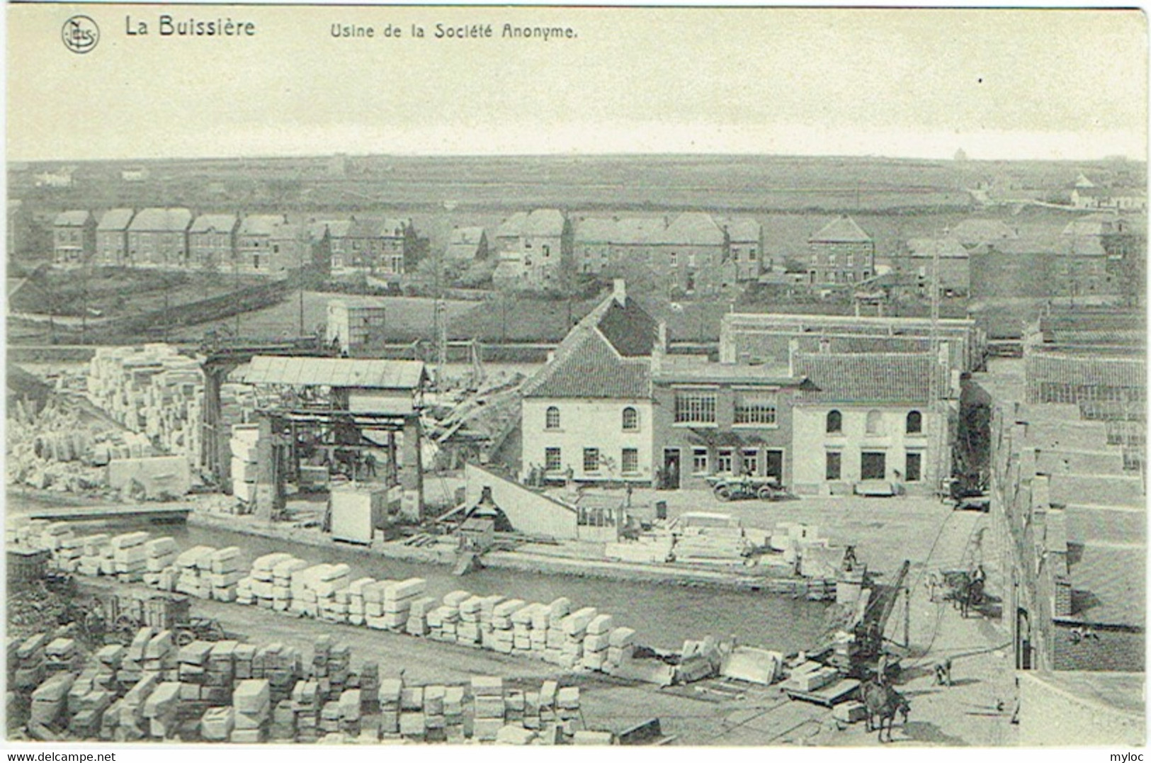 Hainaut. La Buissière. Usine De La Société Anonyme ( De Merbes Le Château). Marbrerie. - Merbes-le-Chateau