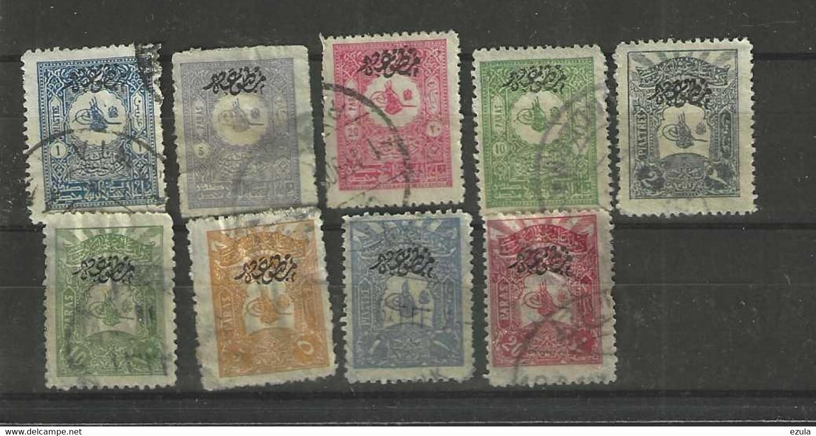 Timbres De 1905 Avec Surcharge  Obltéréi - ...-1858 Prefilatelia