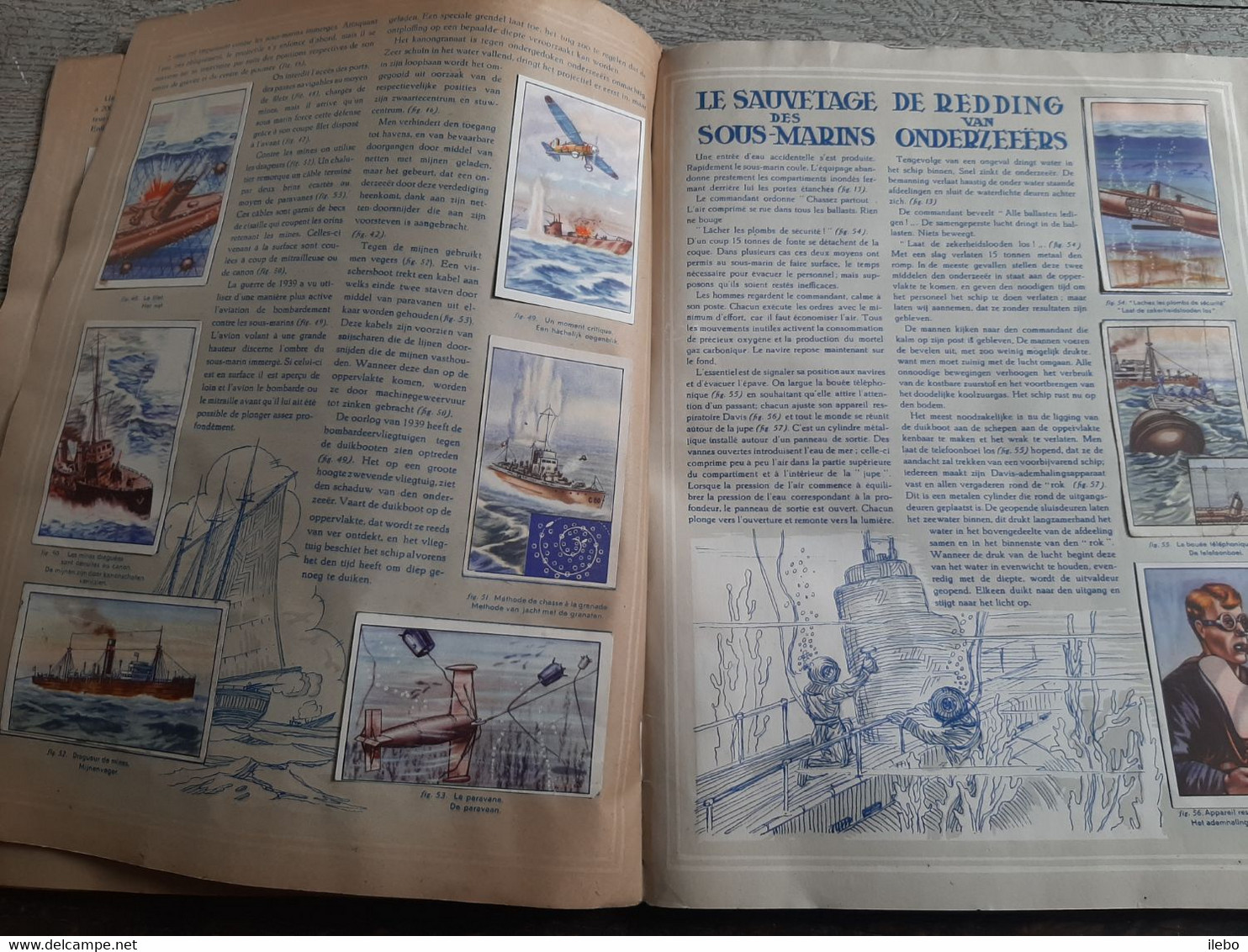 Album Chromos Images  Chocolat Aiglon Sous Marins Onderzeeers Uboat Complet Marine Navigation - Aiglon