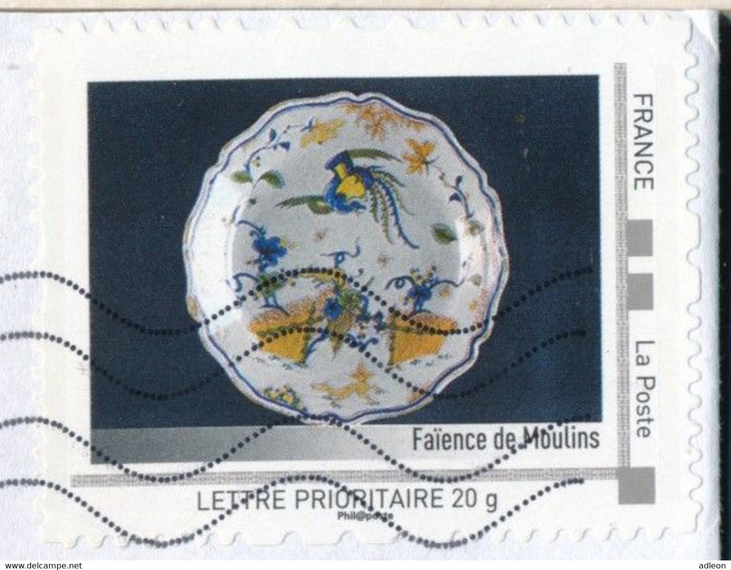 France-IDTimbres - Faïence De Moulins - YT IDT 7 Sur Lettre Du 20-07-2012 - Cartas & Documentos