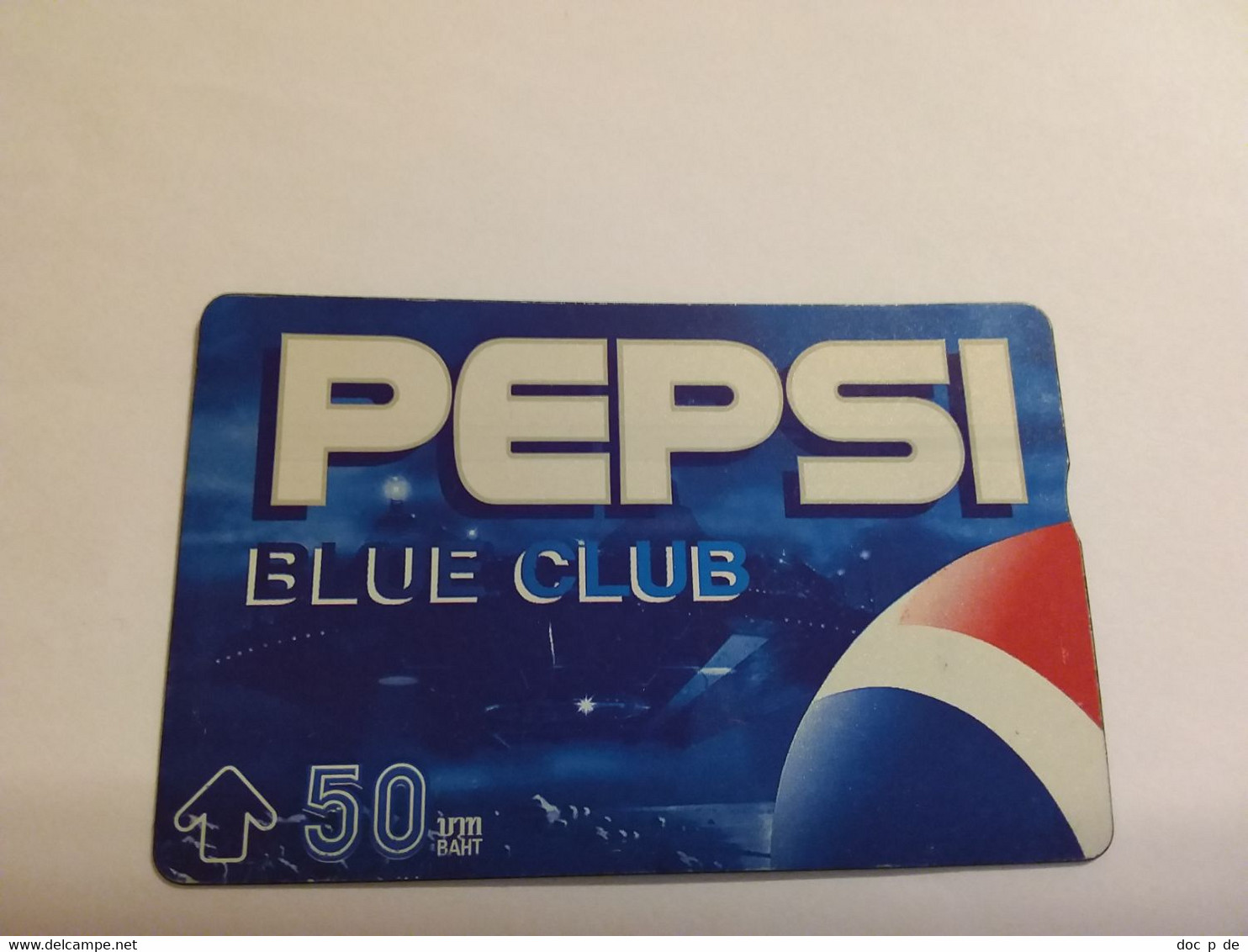 Thailand  - L&G - TOT - T 234 Pepsi Blue Club Satellite Planet Earth Space 50 Baht 641B - Thaïland