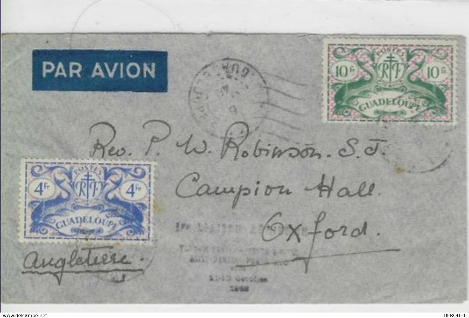 Air France - 11 10 1948 - Première Liaison Pointe à Pitre - Saint Martin - Sanjuan (Porto Rico) - Luftpost