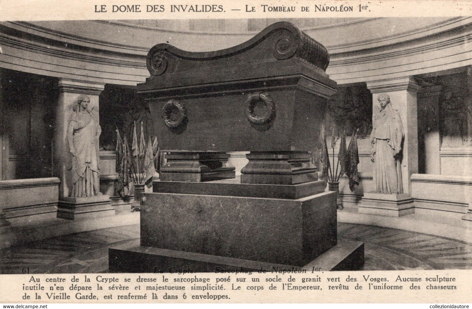 NAPOLÉON - DOME DE INVALIDES - CRYPTE SARCOPHAG DI NAPOLEONE BONAPARTE - CARTOLINA FP SPEDITA - Histoire