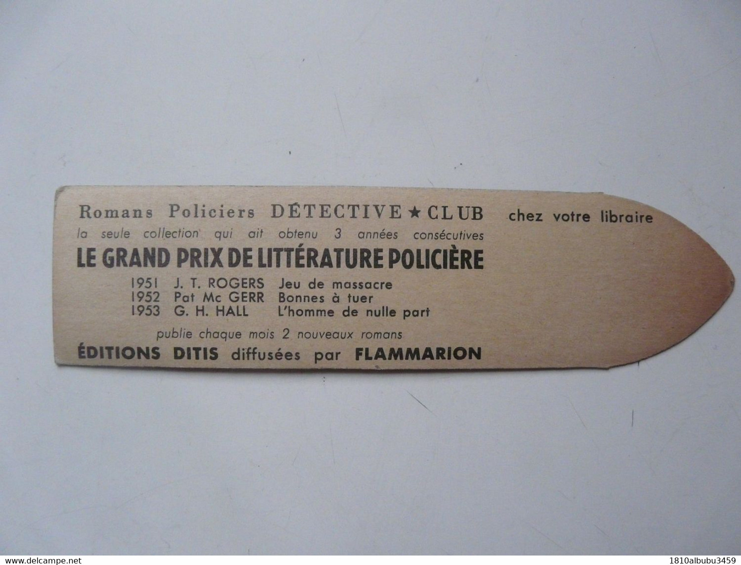 MARQUE-PAGES : DETECTIVE CLUB - Marque-Pages