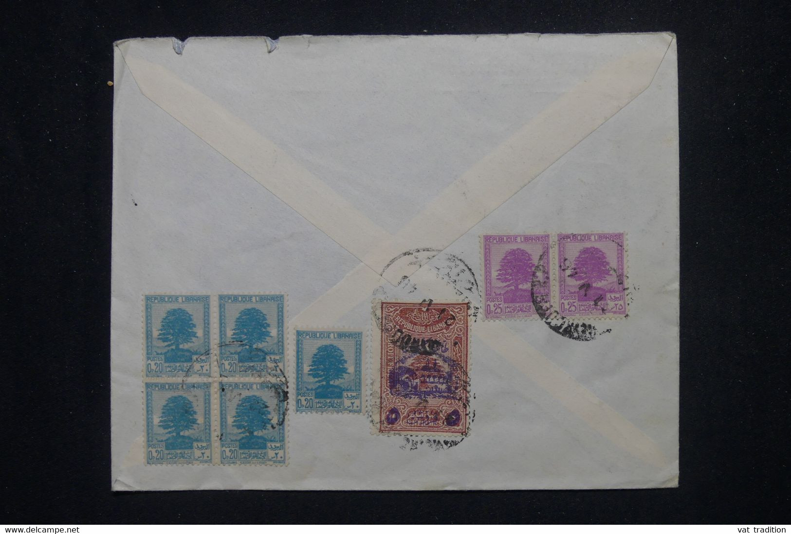 LIBAN - Enveloppe Commerciale De Beyrouth En 1945 Pour Paris, Affranchissement Recto Et Verso - L 136100 - Storia Postale