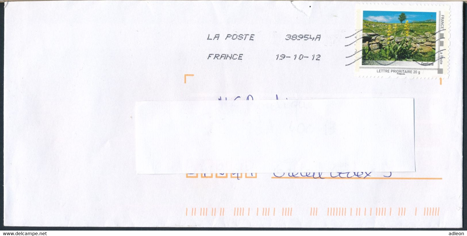 France-IDTimbres - Gentiane - YT IDT 7 Sur Lettre Du 19-10-2012 - Lettres & Documents