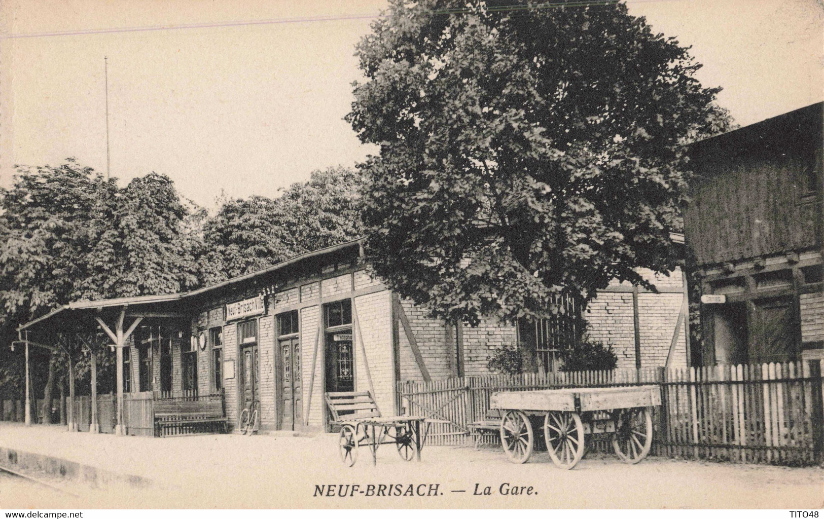 FRANCE - 68 HAUT-RHIN - NEUF-BRISACH - La Gare - Neuf Brisach