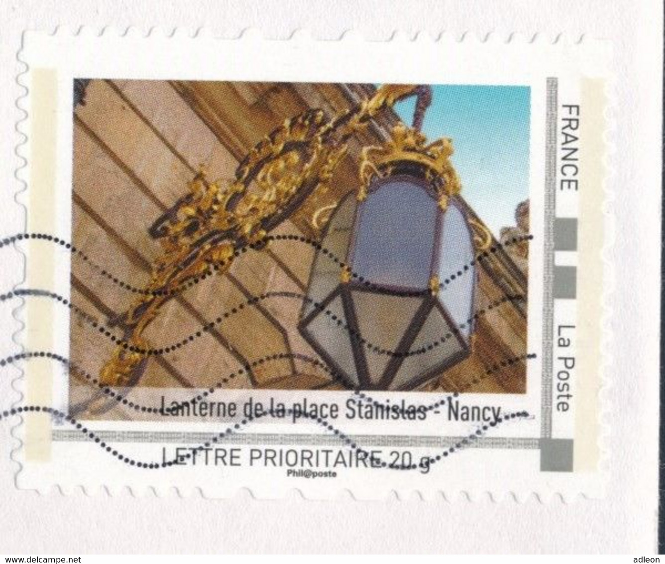 France-IDTimbres - Lanterne De La Place Stanislas - Nancy - YT IDT 7 Sur Lettre Du 30-10-2012 - Covers & Documents