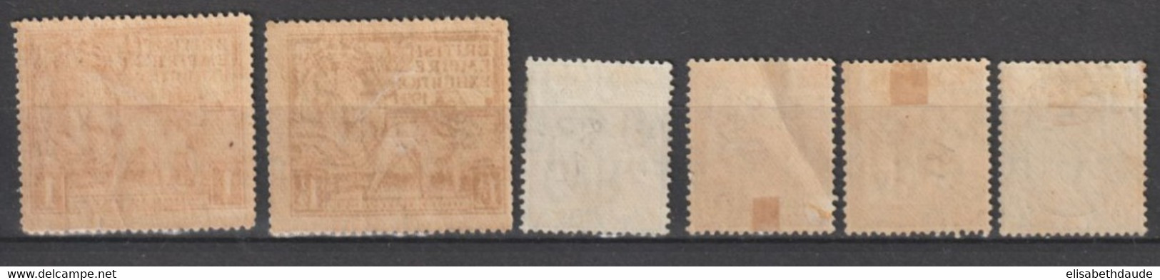 GB - 1924/1929 - SERIES COMPLETES YVERT N°171/172 + 179/182 * MH - COTE = 47 EUR - Unused Stamps