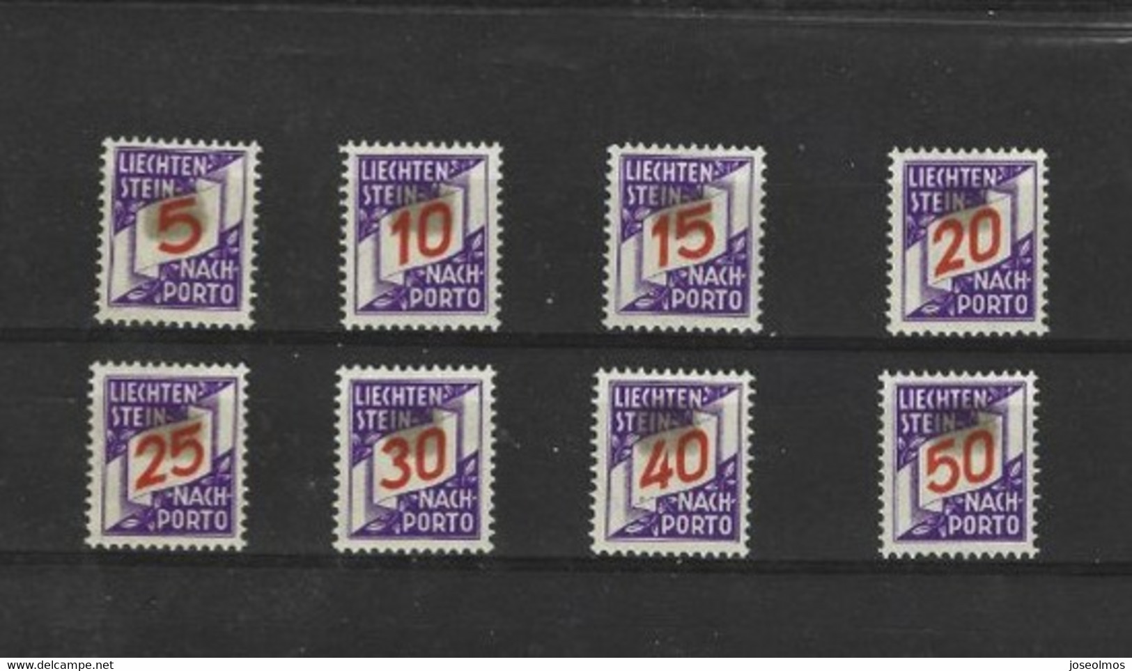 TIMBRES TAXE LIECHTENSTEIN NEUF*  N°13/20   8VLS - Taxe