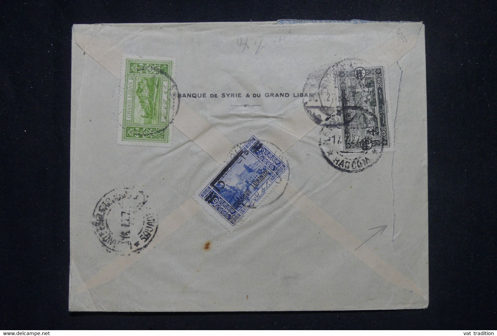 GRAND LIBAN - Enveloppe En Recommandé De Tripoli Pour L'Allemagne En 1927, Affranchissement Au Verso - L 136114 - Brieven En Documenten