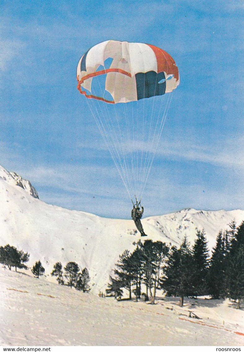 CP PARACHUTISTE MILITAIRE - CLICHE DUJARDIN A PAU - Paracaidismo