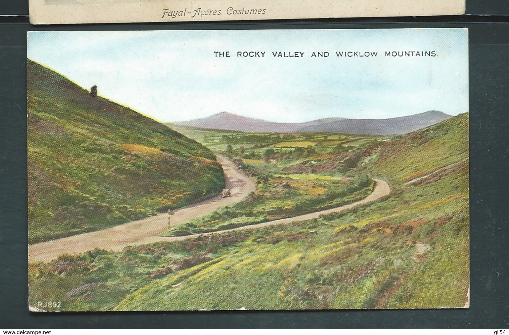 Cpa The Rocky Valley And Wicklow Mountains Affranchie Par Timbre Irlandais Pour La France  18/08/1954 - Qa 20014 - Lettres & Documents