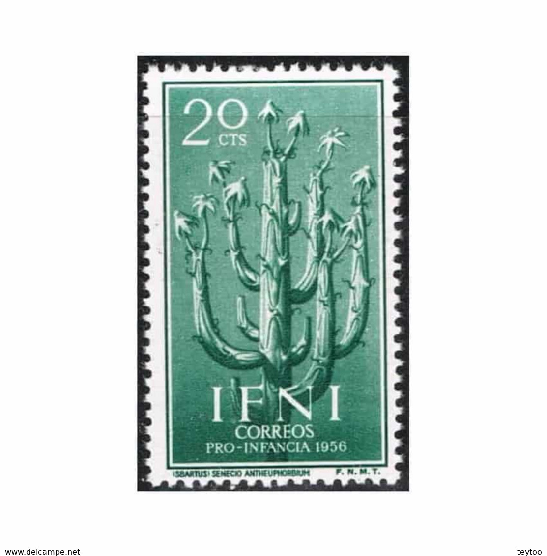 C1628# Ifni 1956. Pro-Infancia. Flores. 20 C (MNH) - ED 130 - Ifni
