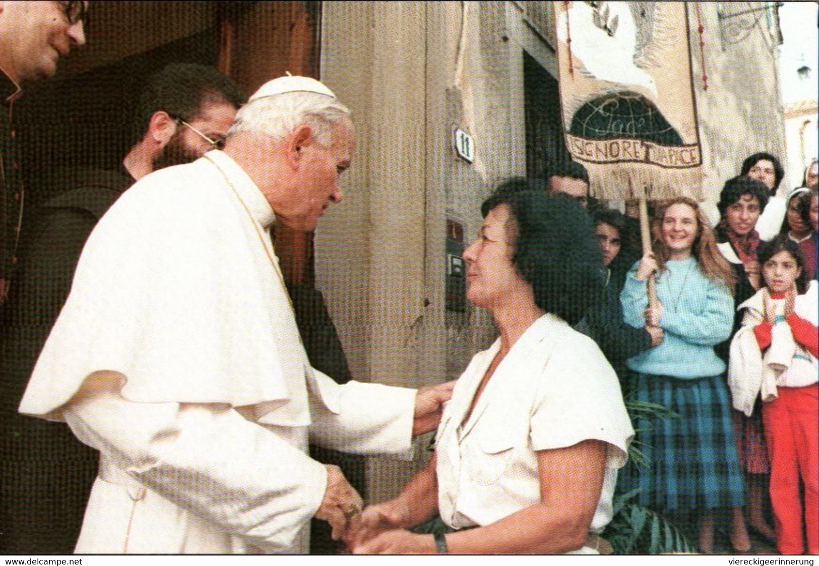 ! Modern Postcard , Papst Johannes Paul II, Giovanni Paolo II., Fiesole - Pausen