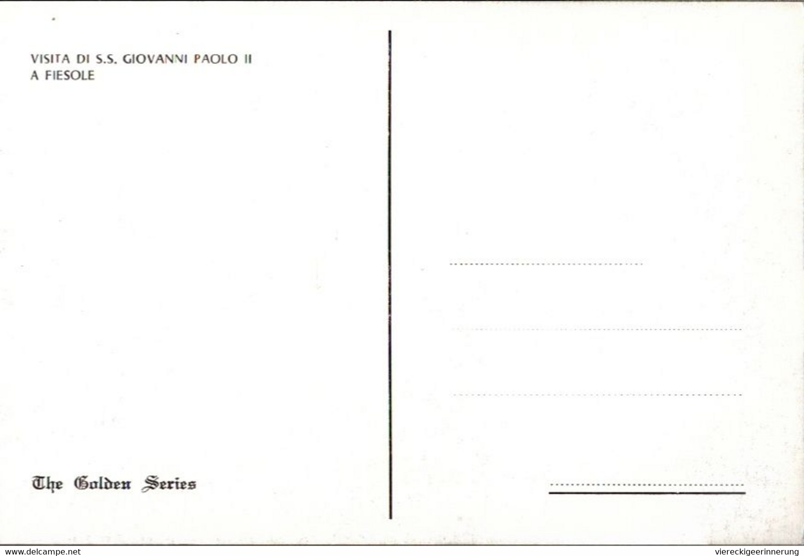! Modern Postcard , Papst Johannes Paul II, Giovanni Paolo II., Fiesole - Päpste