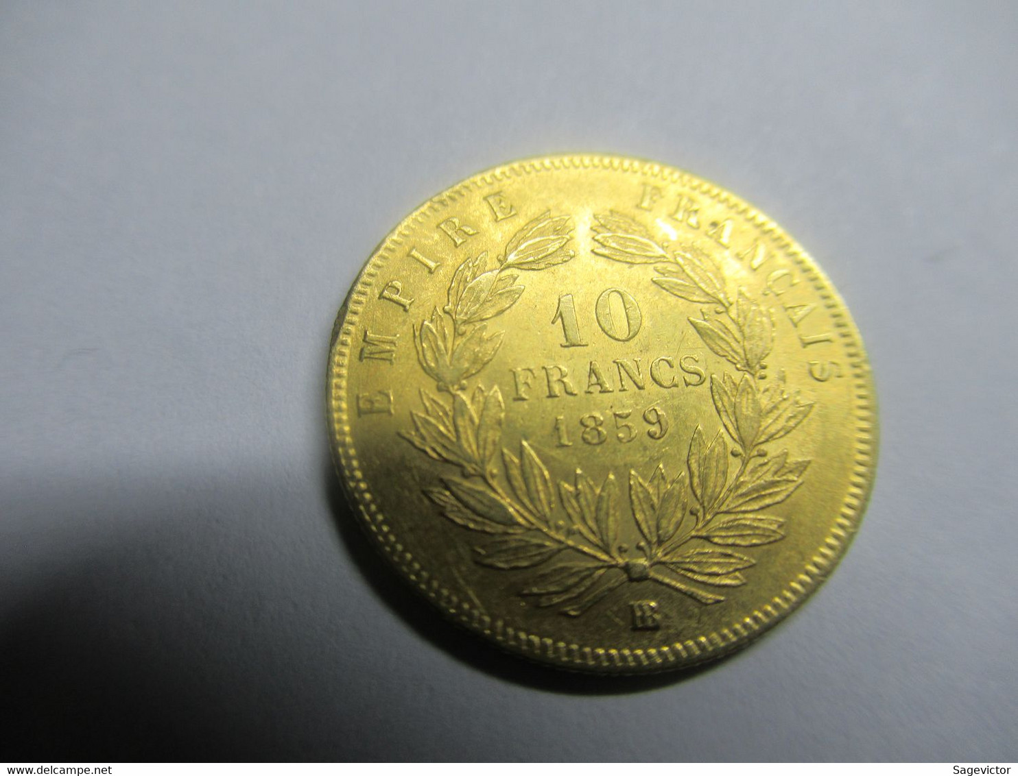 10 Francs Or 1859 BB - 10 Francs (oro)