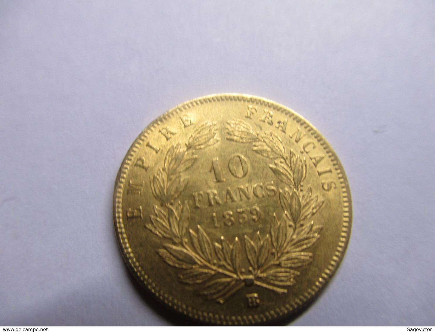 10 Francs Or 1859 BB - 10 Francs (oro)