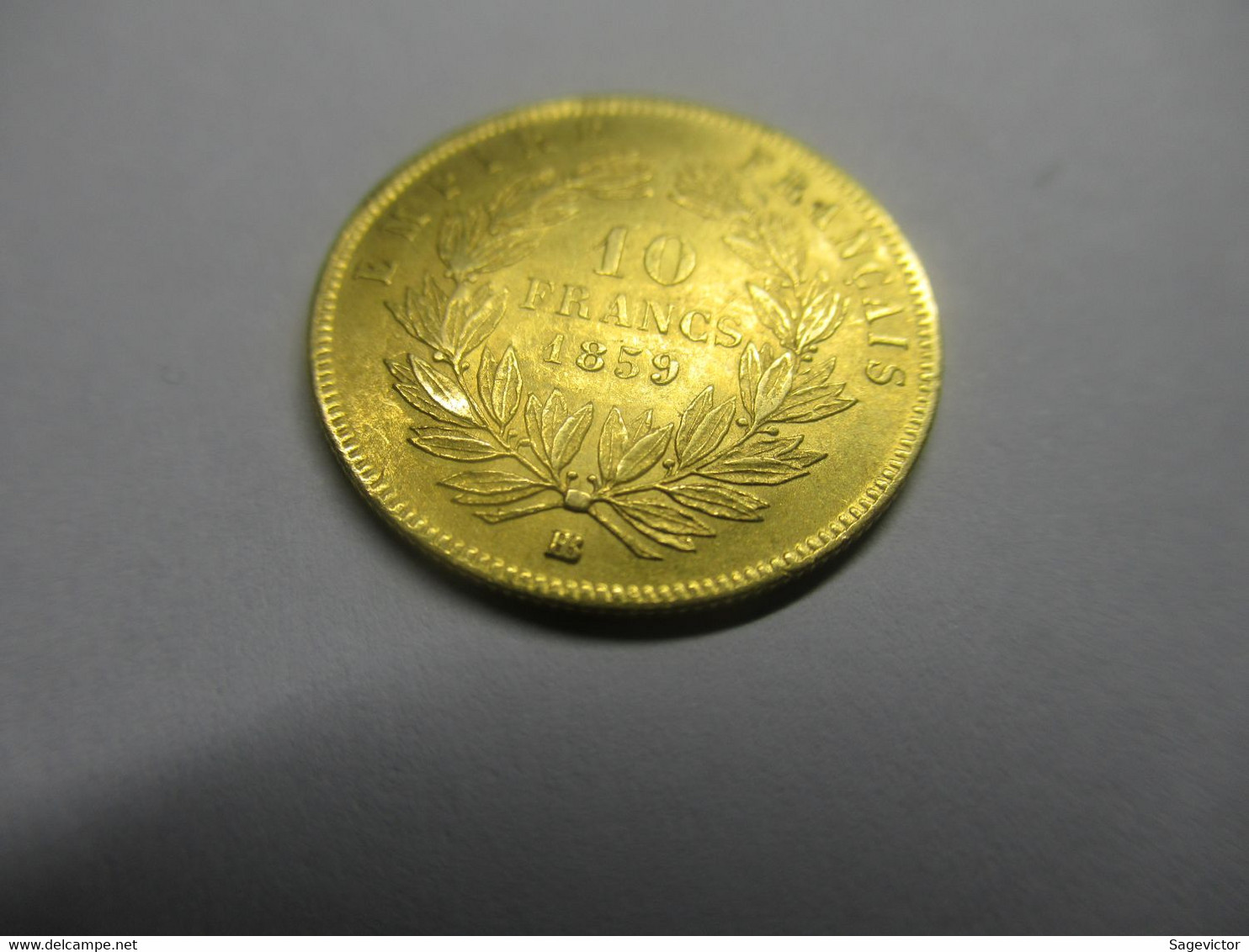 10 Francs Or 1859 BB - 10 Francs (oro)