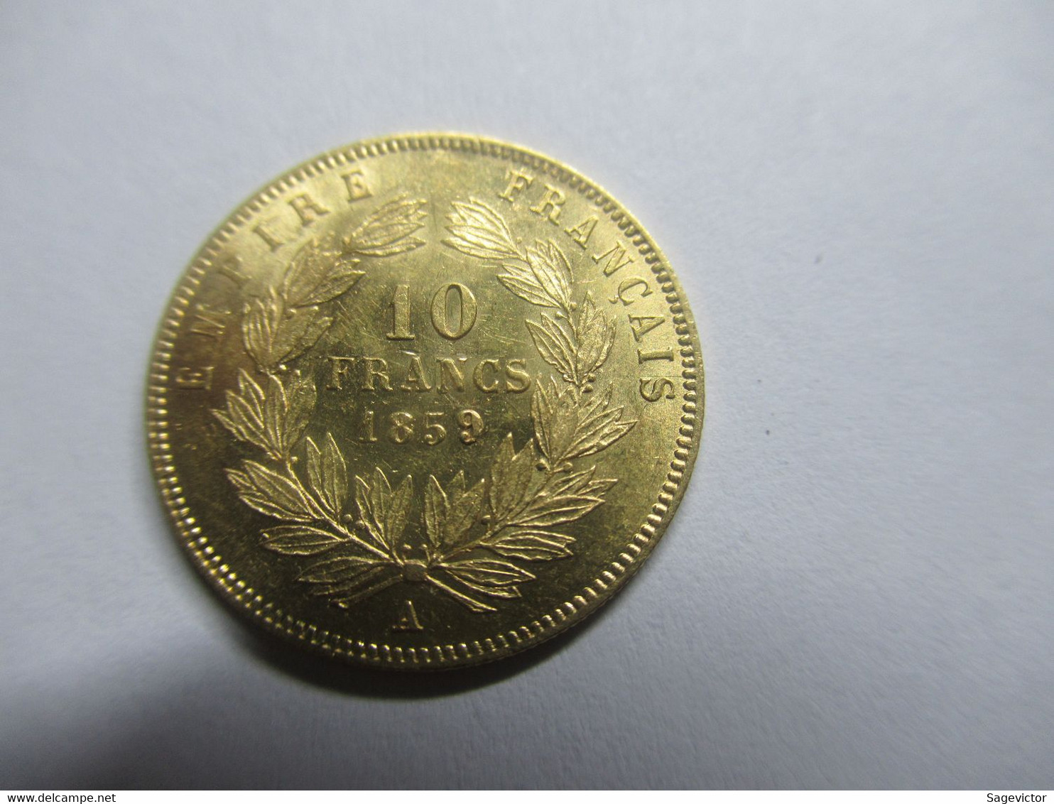 10 Francs Or 1859 A - 10 Francs (gold)