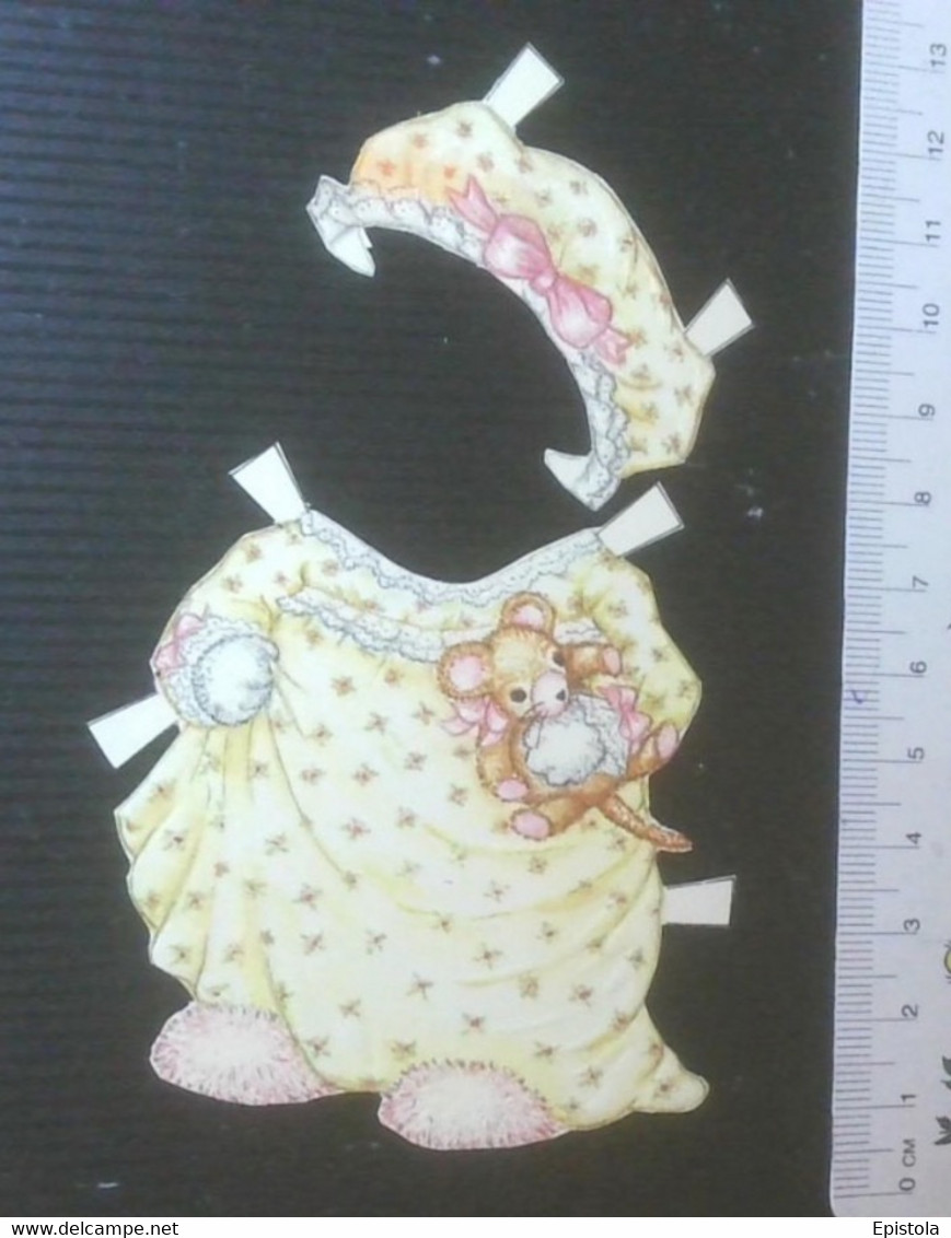 ► HABIT Layette-Bonnet (CHAT CHATON KITTEN CAT) Découpis époque Victorienne XIXe "Victorian Die-cuts" - Animals