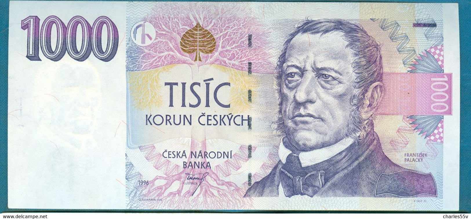 Czech Republic 1000 Korun 1996 UNC - Prefix F - Tsjechië