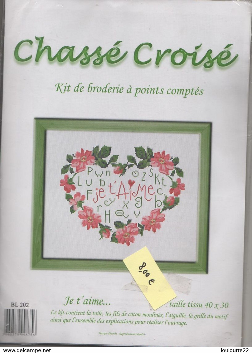 Kit Coeur  Point De Croix Et Broderie - Stickarbeiten