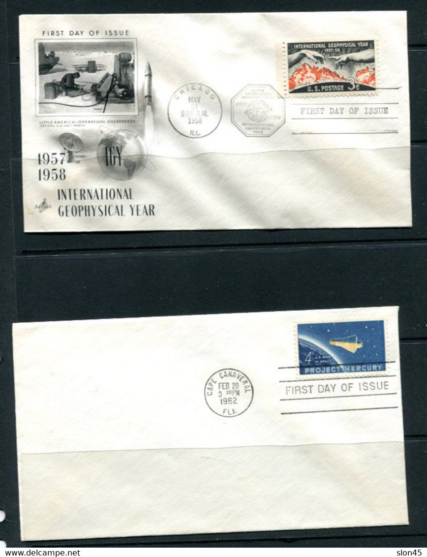 USA UN 5 Covers Intl Geophysical Year Block Of 4++ 14360 - Briefe U. Dokumente