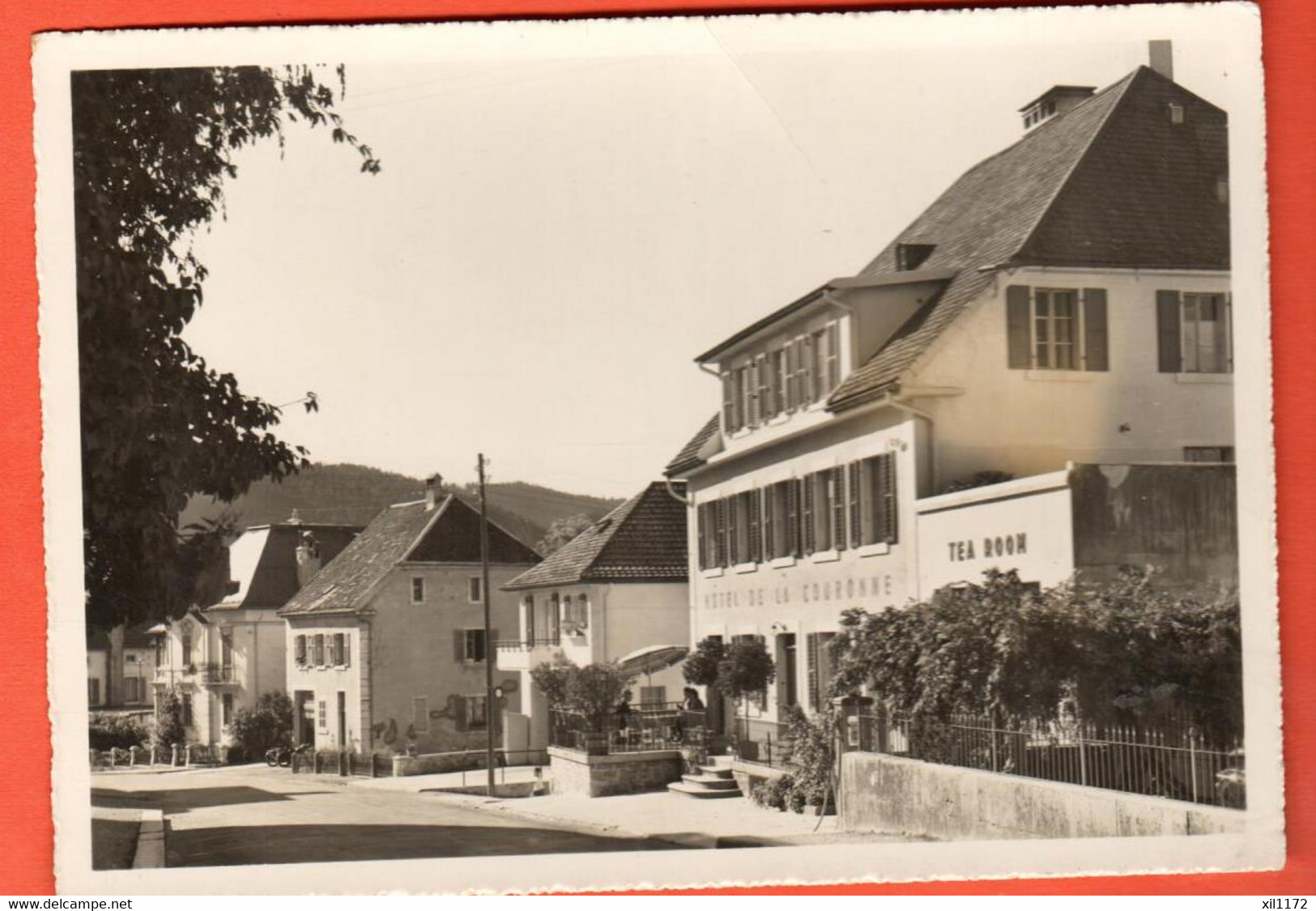 OAC-30  Hôtel-Pension De La Couronne  Tea-Room Les Brenets. C. Nicolet 24374.  NC Indication Au Dos : Pâques 1961 GF - Les Brenets