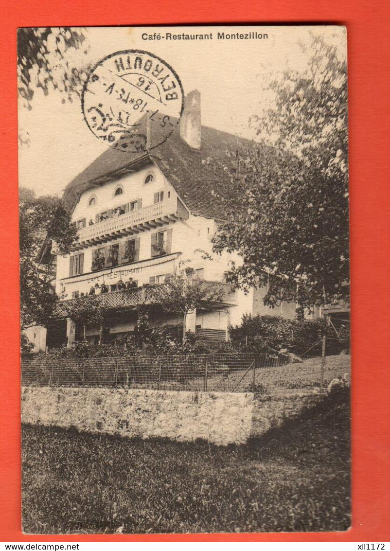 OAC-33  RARE Rochefort Café-Restaurant Montezillon Avec Cachet Facial Beyrouth. Circ. En 1918 Vers Beyrouth - Rochefort