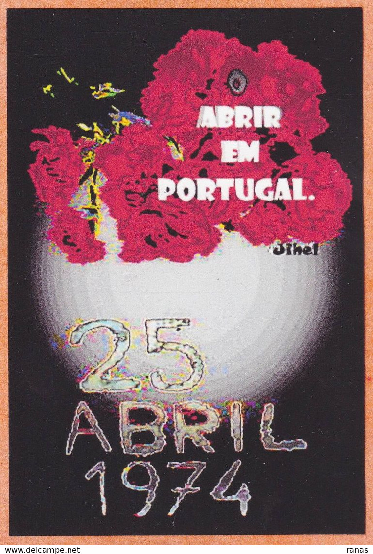 CPM Portugal Révolution Des Oeillets  1974 30 Ex. Numérotés Signés JIHEL - Autres & Non Classés