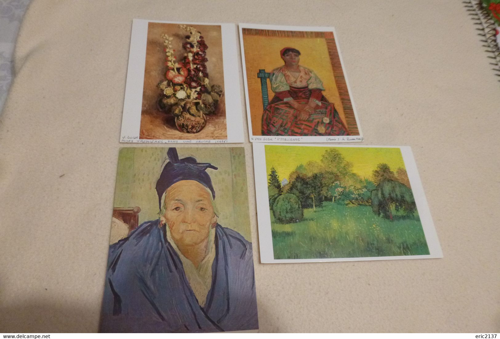 LOT DE 4 CARTES ART..TABLEAUX....V. VAN GOGH - Van Gogh, Vincent